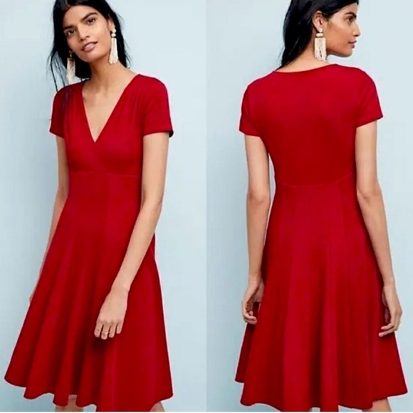 Anthropologie Dresses & Skirts - ANTHROPOLOGIE Maeve Lincoln Center Fit & Flare Festive Dress Size M